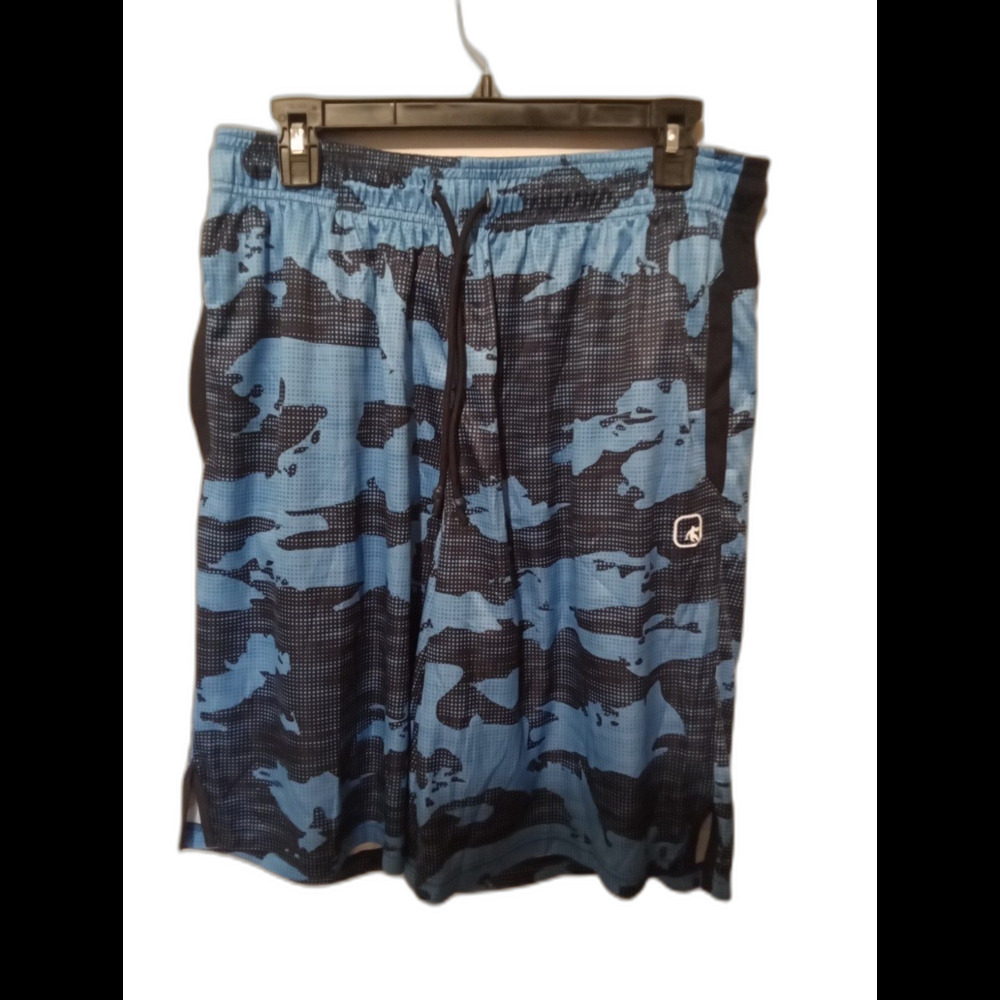 And1 Men's Shorts Blue Camo Size Medium